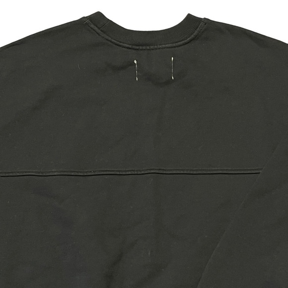 Everlane The Track Crew Sweatshirt Black Organic Cotton Oversized Sz XS #752 NWT - Picture 4 of 9
